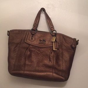 Coach Leather Handbag Brown/Tan